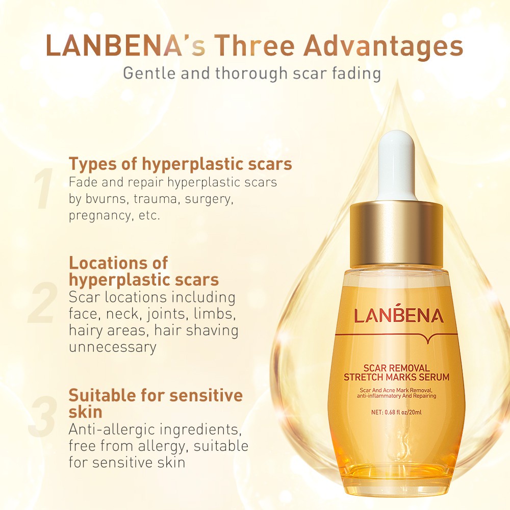 Serum LANBENA giảm sẹo làm trắng da thu nhỏ lỗ chân lông 20ml