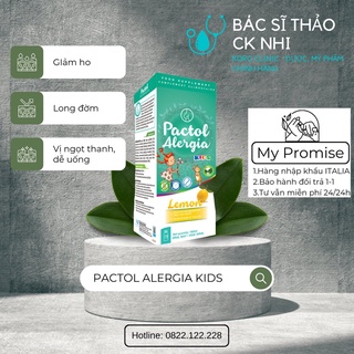Pactol alergia kids - siro giúp giảm ho, dịu mát họng cho bé | nhập khẩu chính hãng châu âu