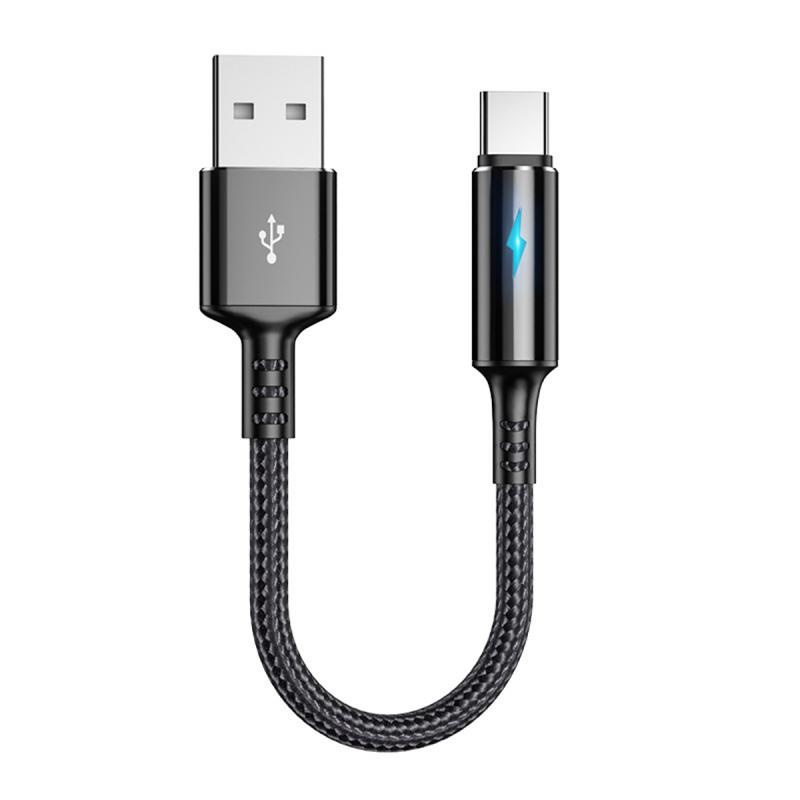Dây cáp sạc nhanh ANKNDO 25cm micro usb Type C thích hợp cho điện thoại di động Iphone Samsung Huawei