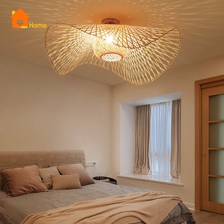 Mây Dệt Lampshade Nhà Hàng Bóng Đèn Trang Trí