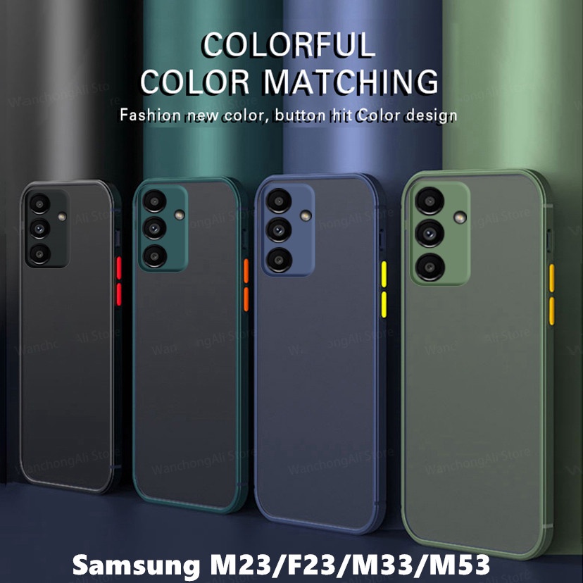 Ốp Điện Thoại Chống Sốc Siêu Mỏng Thiết Kế Trong Suốt Cho Samsung Galaxy M23 F23 M33 M53 M52 5G M 23 33