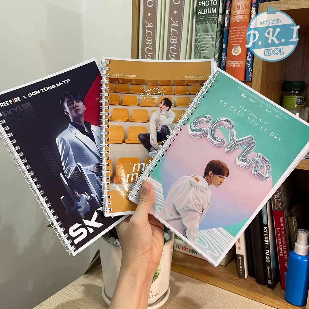 COMBO 3 NOTEBOOK + 3 POSTER A4 Sơn Tùng MTP - QUÀ TẶNG V-POP