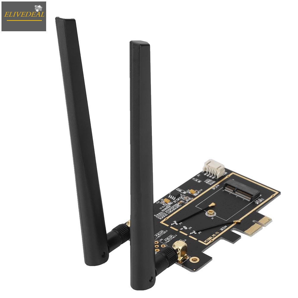 M.2 NGFF to PCI-E 1X Desktop WIFI WLAN Adapter Network Card Converter for 8260 7265 1535 7260