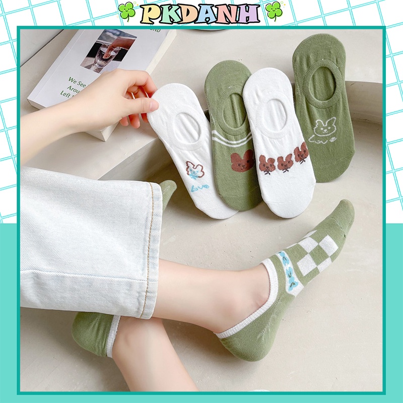 Tất hài nữ lolita cổ ngắn, vớ mang trong giày rất gọn hàn quốc