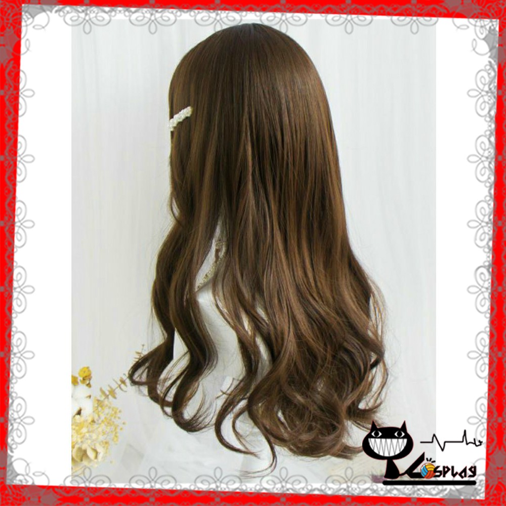 [Sẵn] Wig teen/lolita/cosplay đen xoăn 1574 - nguyên đầu nữ tính [Miu Cosplay]