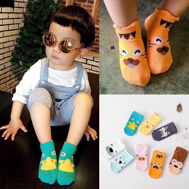 Tất kid sock chống trơn trượt cho bé từ 0-3 tuổi