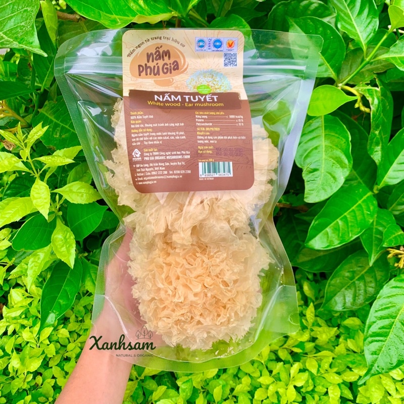 Nấm Tuyết Khô Phú Gia 40gr - XanhSam Organic
