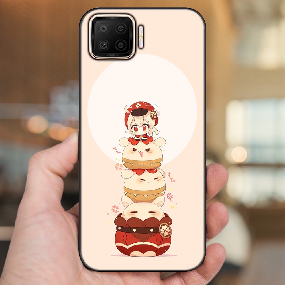 Ốp lưng Oppo A73, A93 4G viền đen in hình Klee Genshin Impact