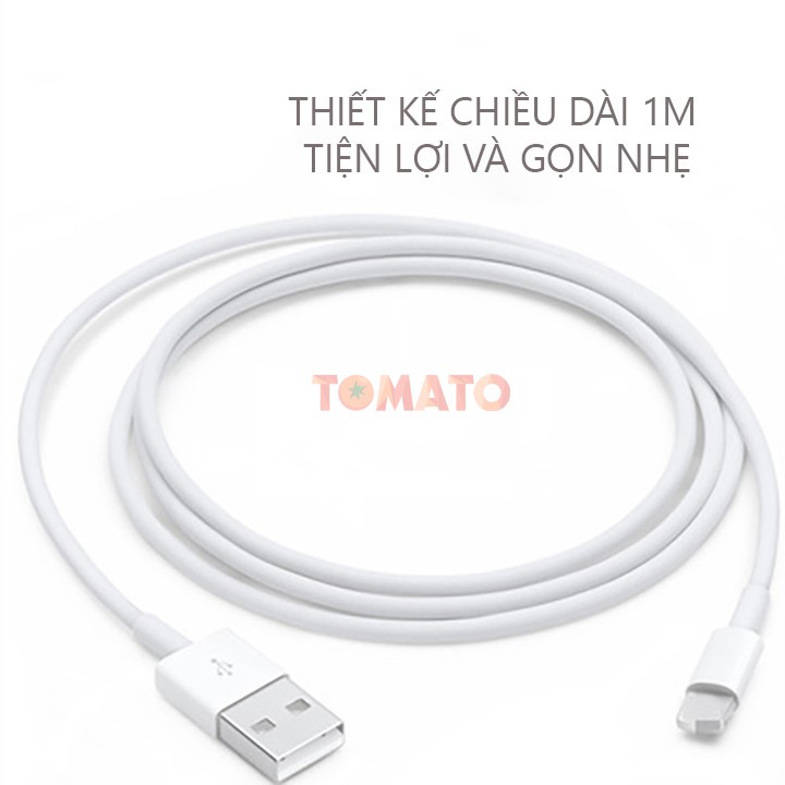 Dây Sạc Iphone - Cáp Sạc Iphone IBesky Bs-i6 Cho Iphone , Ipad , Airpods , Lightining Siêu Gọn - Phụ Kiện Tomato