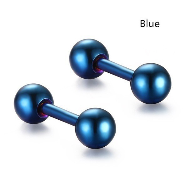 Bộ 2 khuyên đeo vành tai hai đầu tròn