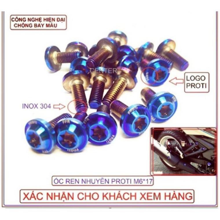 Ốc Titan Proti 6ly lắp dán áo Wave-Một Con