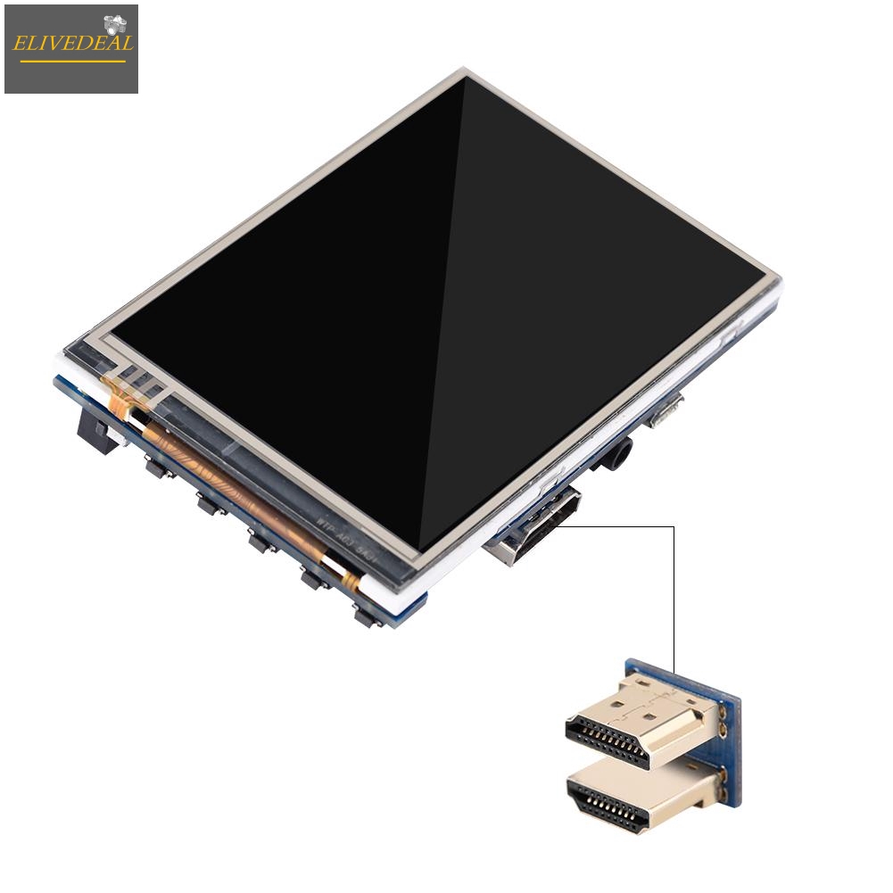 Màn hình HDMI LCD 3.5 inch 1080P IPS 60fps chuyên dụng cho Raspberry Pi + kèm ốp Acrylic màu đen