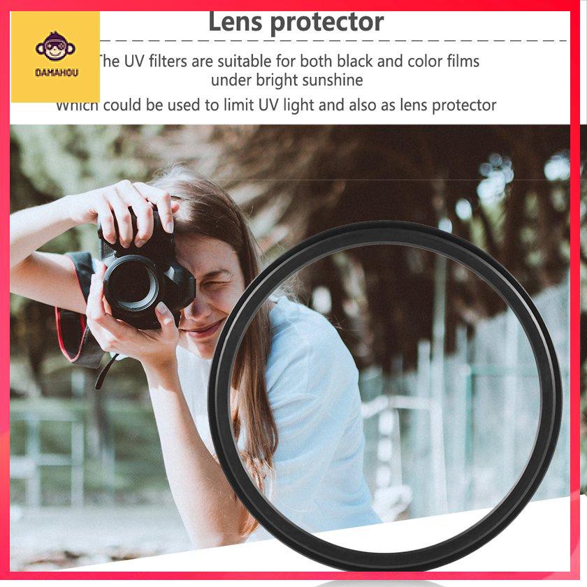 Máy ảnh 58mm UV Ultra-Violet Haze Dslr Kính lọc ống kính bằng kim loại Bảo vệ ống kính