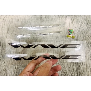 Tem Wave Zin chữ nổi màu đen khói, hàng cao cấp, sắc nét.