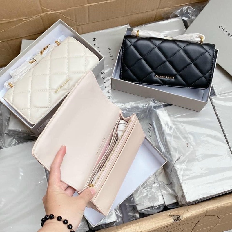 Tui CK ô trám dây đeo chéo fullbox