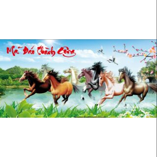 Tranh đính đá mã đáo thành công 77577