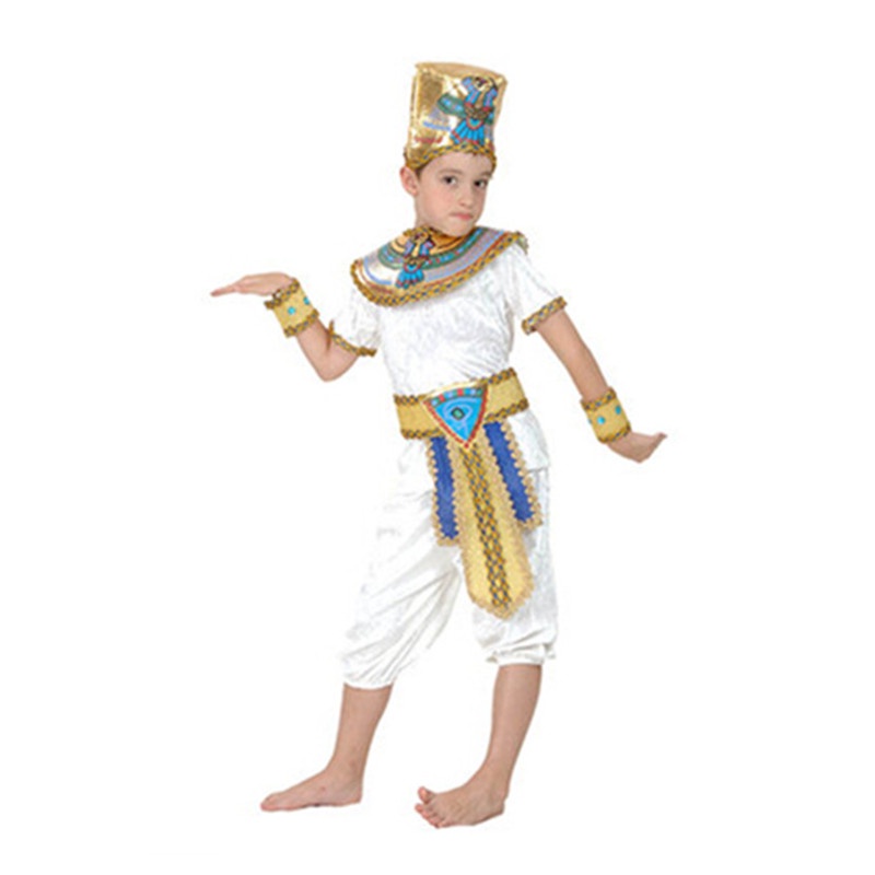 Halloween Ai Cập cosplay trang phục Pharaoh La Mã cổ đại Nile nữ hoàng áo choàng cho người lớn trẻ em Cleopatra trang phục