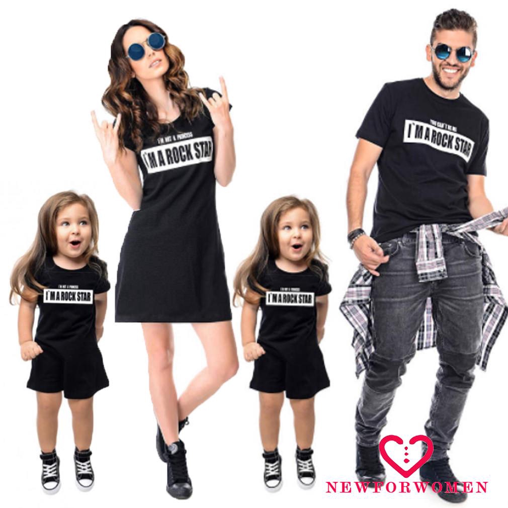 NFW♥Hot Mẹ và Con Gái Tops Dress Phù Hợp Với Phụ Nữ Kid Cô Gái