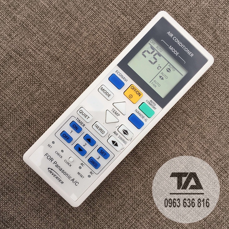 Điều khiển điều hòa Panasonic.┃Remote máy lạnh Panasonic.