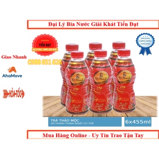 Lốc 6 Chai Trà Thảo Mộc Thanh Nhiệt Dr Thanh Chai Nhựa Cao 455ml