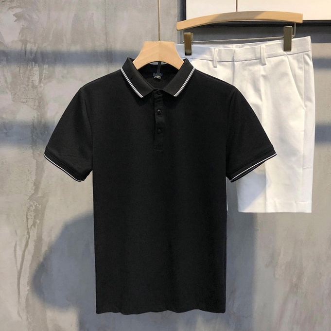 Áo thun nam nữ kiểu dáng polo trơn vải thun cá sấu mè poly mát mẻ nhiều màu đủ size