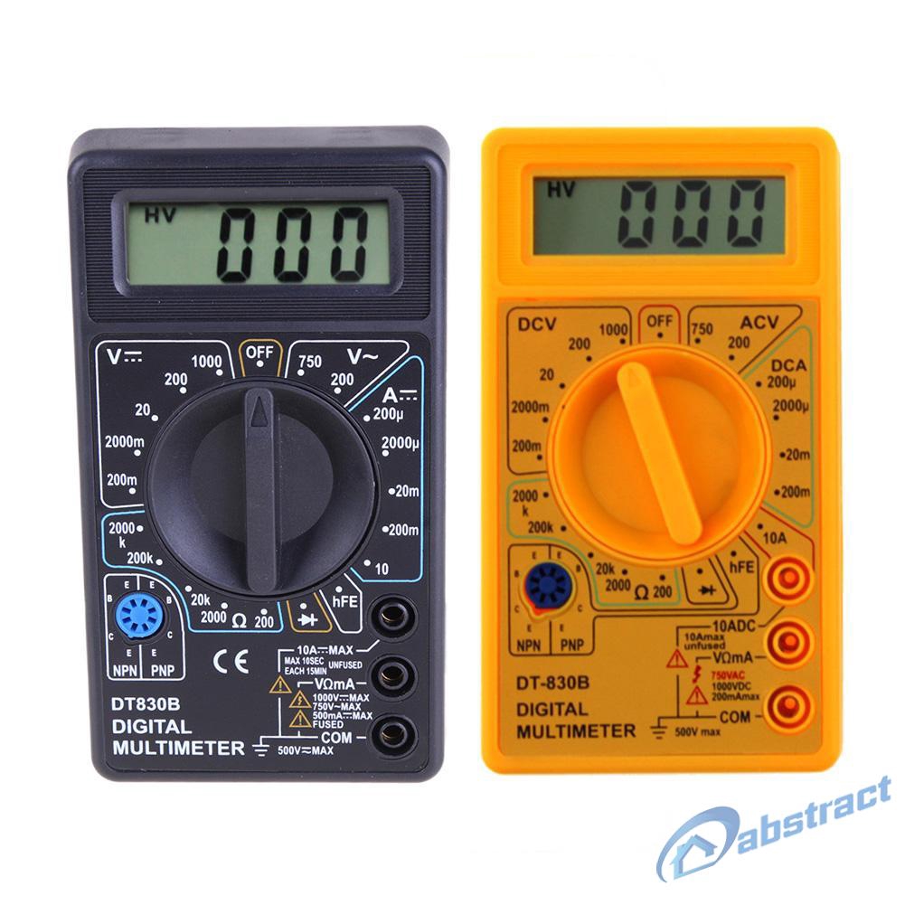 AB DT-830B LCD Digital Multimeter AC/DC 750/1000V Amp Volt Ohm Tester Meter