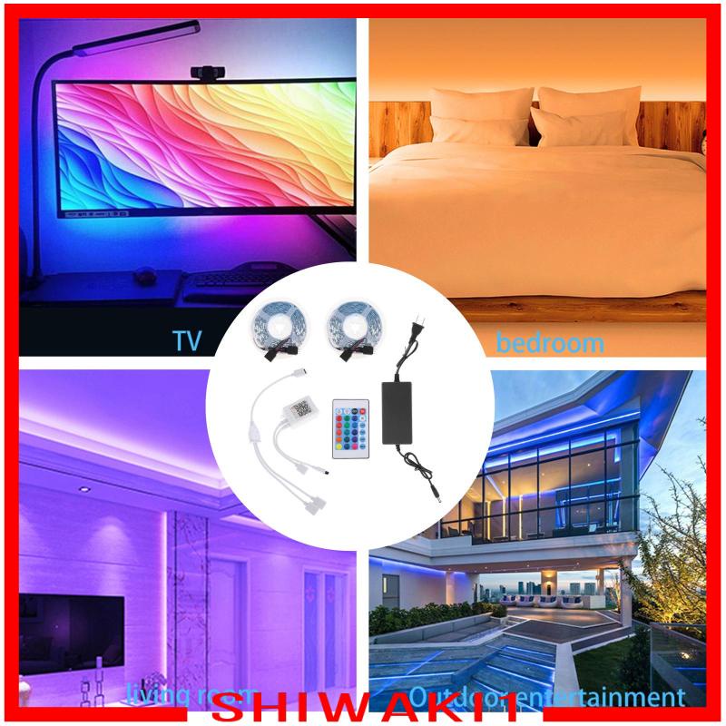 Dây Đèn Led Shiwaki1 24 Nút Bấm Điều Khiển Từ Xa Chống Thấm Nước Thay Đổi Màu Sắc Cho Tv / Quán Bar