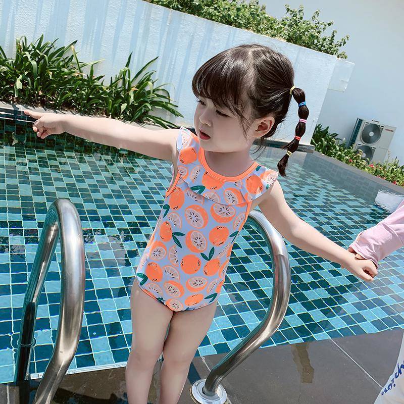 Bộ đồ bơi liền thân thiết kế xinh xắn phong cách hè Hàn Quốc 2020 cho bé gái