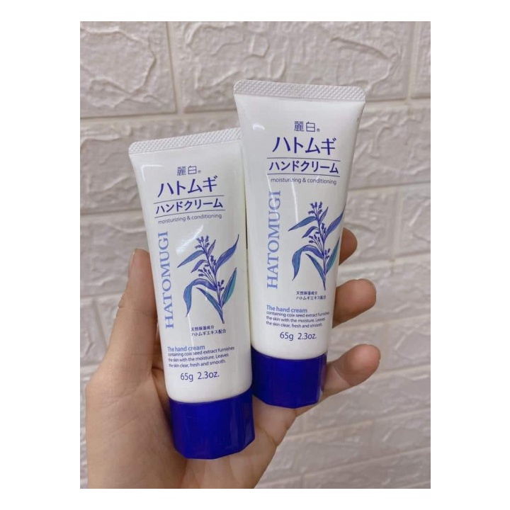 Kem Dưỡng Da Tay Hatomugi Hand Cream 65g Nhật Bản