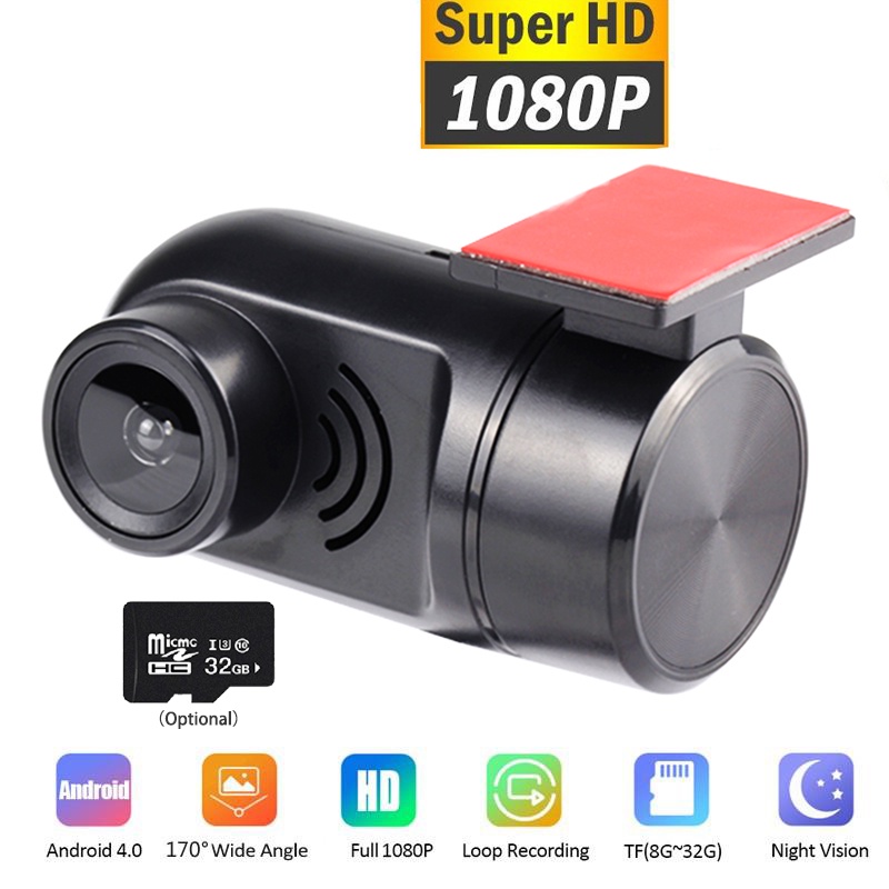 Camera Hành Trình DVR Mini 1080P HD Cổng USB Cho Android