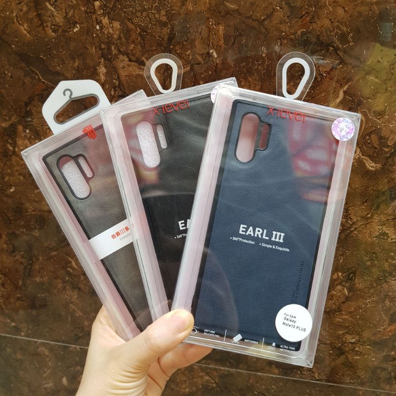 Ốp lưng da cho Samsung Note 10/ Note 10 Plus hiệu X-level Da Chính hãng