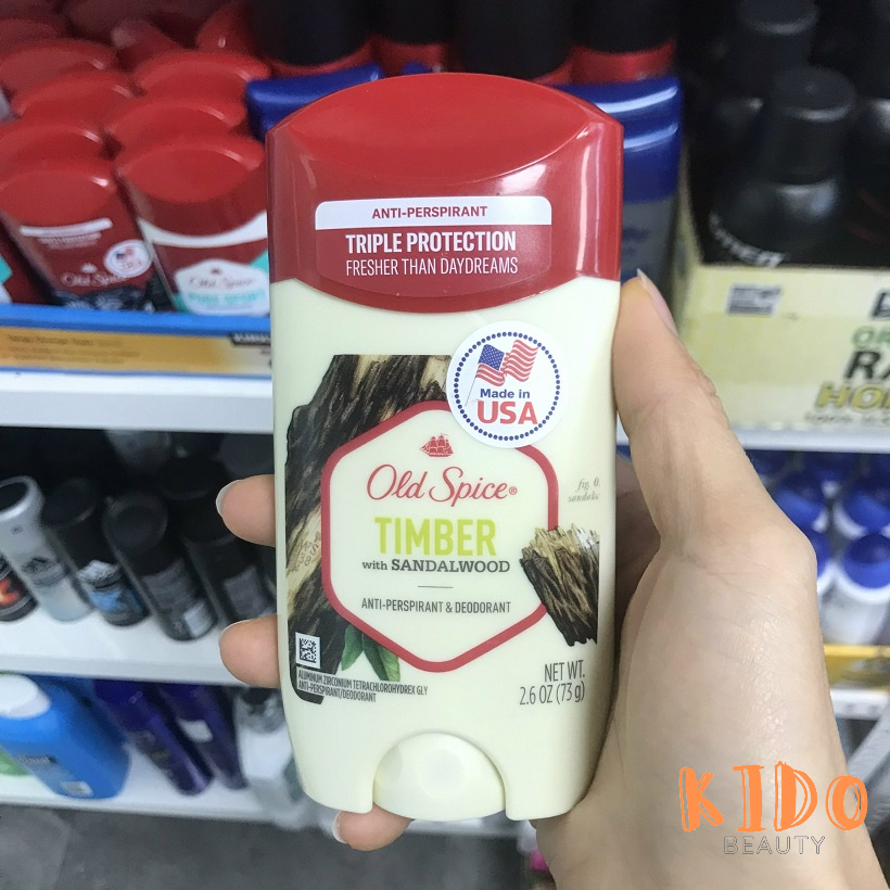 Lăn nách nam OLD SPICE Pure Sport High 85g / Sáp khử mùi nam hiệu cánh buồm đỏ fiji/timber/worfthorn/bearglove 73g