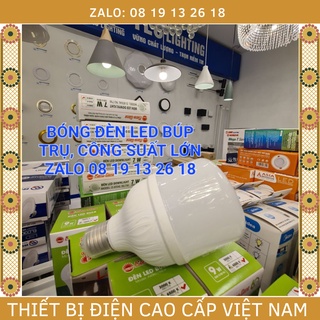  Bóng đèn Led Búp trụ Asia DOB công suất lớn 15->60W, sử dụng đui E27 bảo hành chính hãng 2 năm