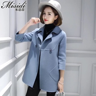 Áo dạ lông cừu ép hai mặt