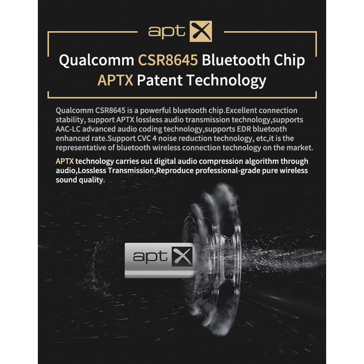 FAAEAL Waterproof Aptx Bluetooth Module Wireless Upgrade Cable 0.75mm  Replacement Earphones Wire For KZ Earphone