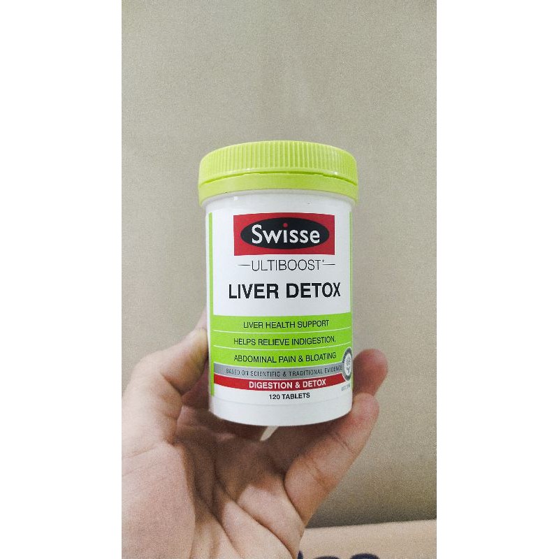 Date 2023- Viên uống thải độc gan Swisse Liver detox 120v