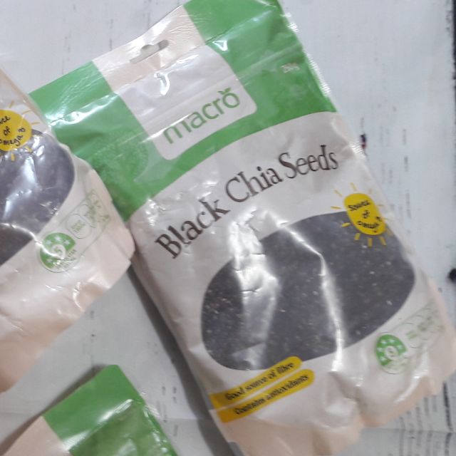 Hạt chia đen macro black chia seeds 250g