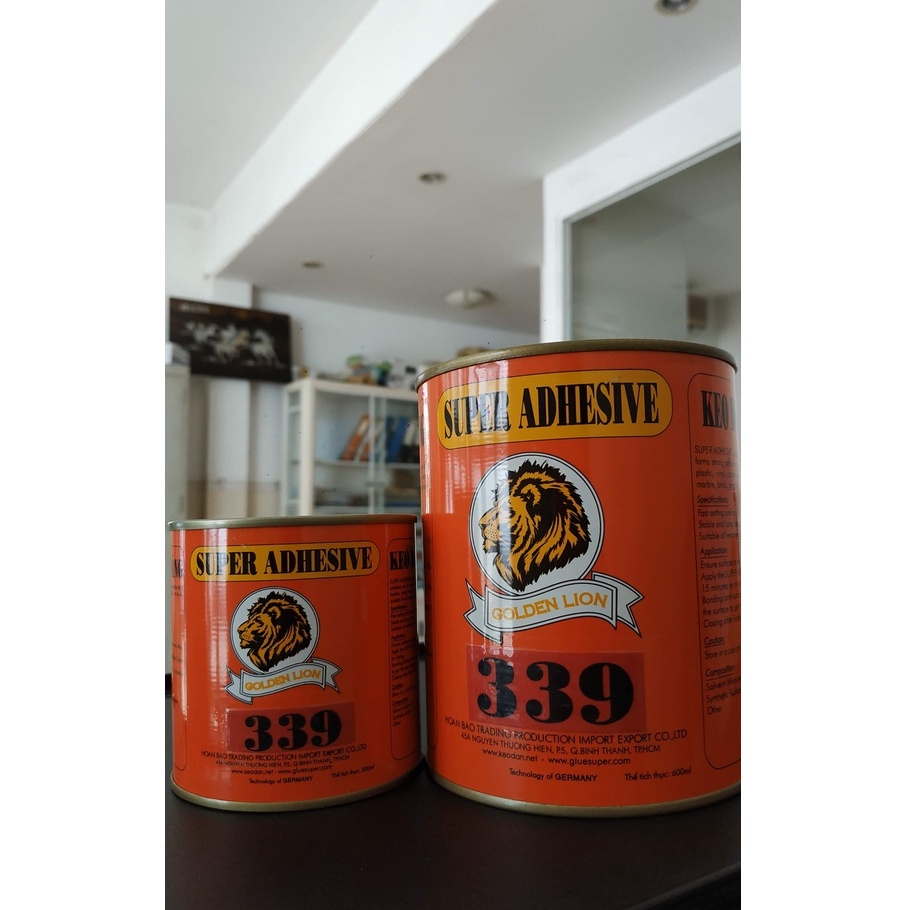 Keo phun chịu nhiệt  339 Sư Tử Vàng_ dán nội ngoại thất xe hơi, nhà cửa, công ty ,...siêu siêu dính