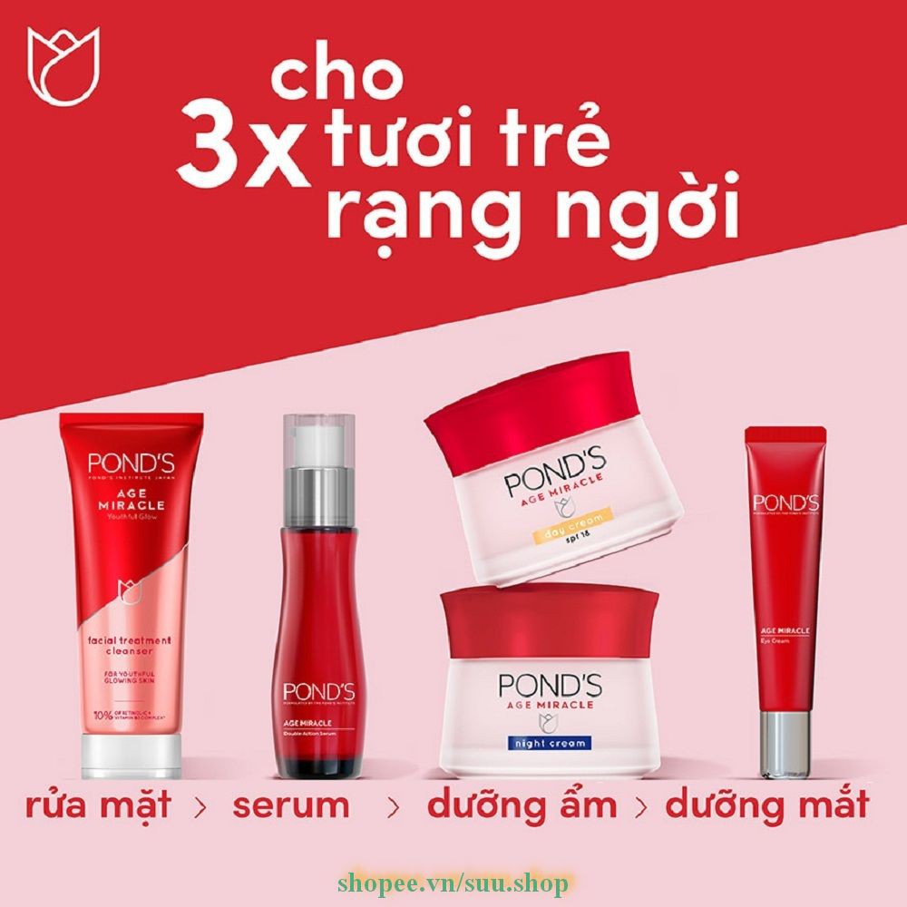 Ponds Sữa Rửa Mặt Chống Lão Hóa Age Miracle 100g suu.shop cam kết 100% chính hãng