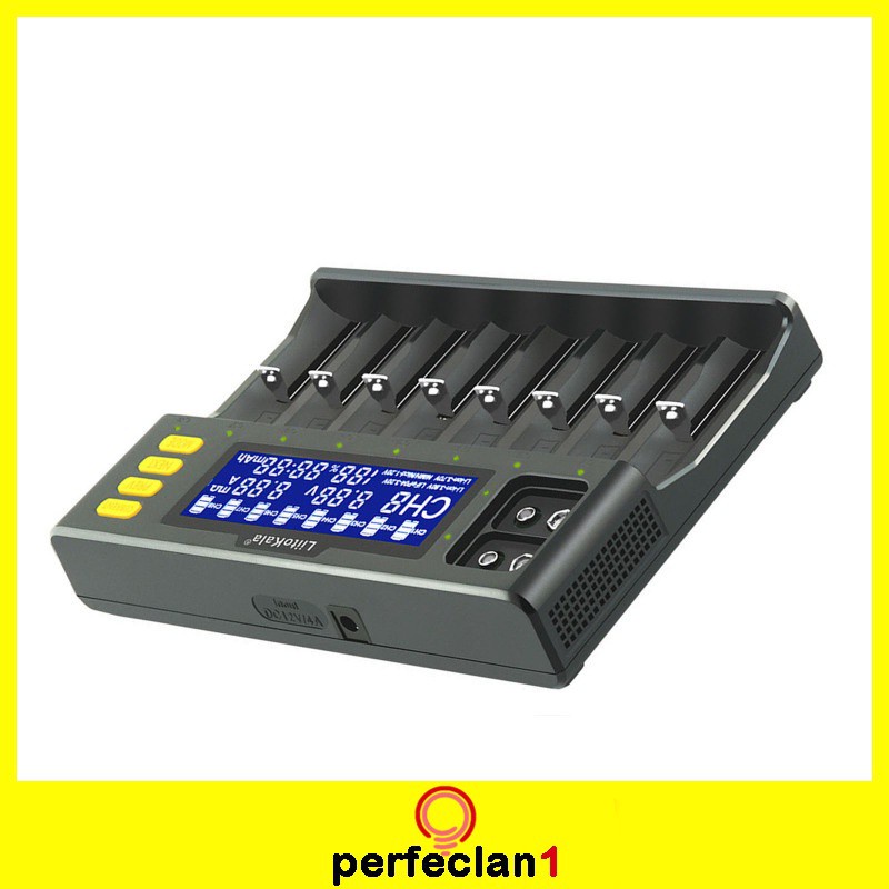 Bộ Sạc Pin Lii-S8 8 Ngăn Thông Minh Cho 26650 21700 Aa Aaa Eu