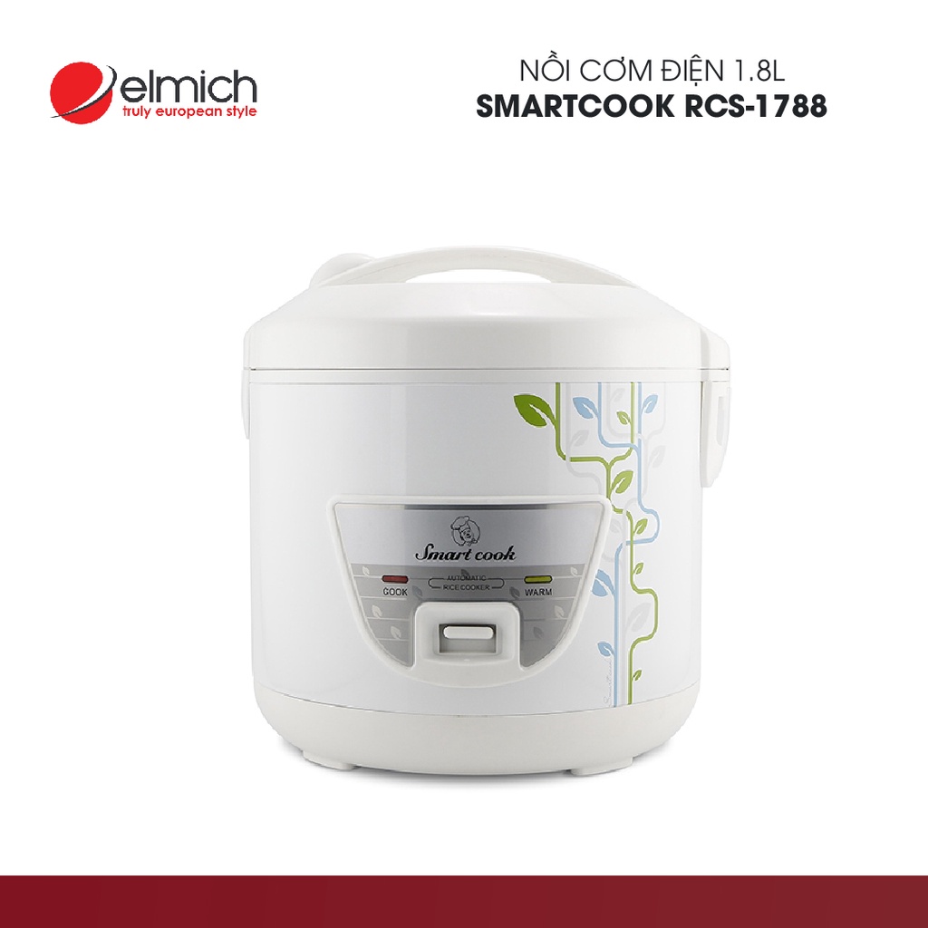 [Mã ELHADEV giảm 4% đơn 300K] Nồi cơm điện Smartcook RCS-1788 (1,8 Lít) | Hàng Chính Hãng | 4021788