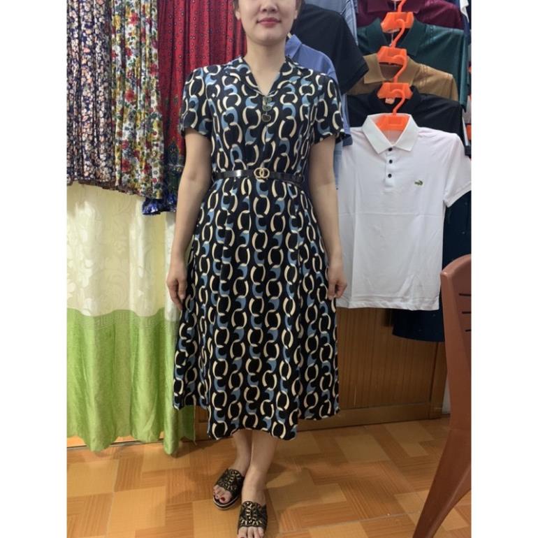 VIP Đầm trung niên⚡GIÁ SỈ⚡Váy trung niên cho mẹ Quảng Châu cao cấp chất đẹp nhẹ, mịn mát, không bị xù thắt đai eo