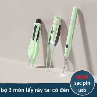 Bộ lấy ráy tai có đèn cho bé và gia đình