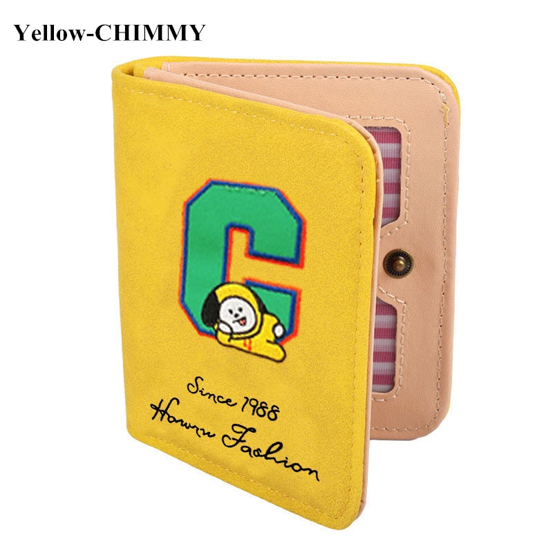 KPOP BT21 Short Wallet BTS Cartoon Card Pack Letter wallet