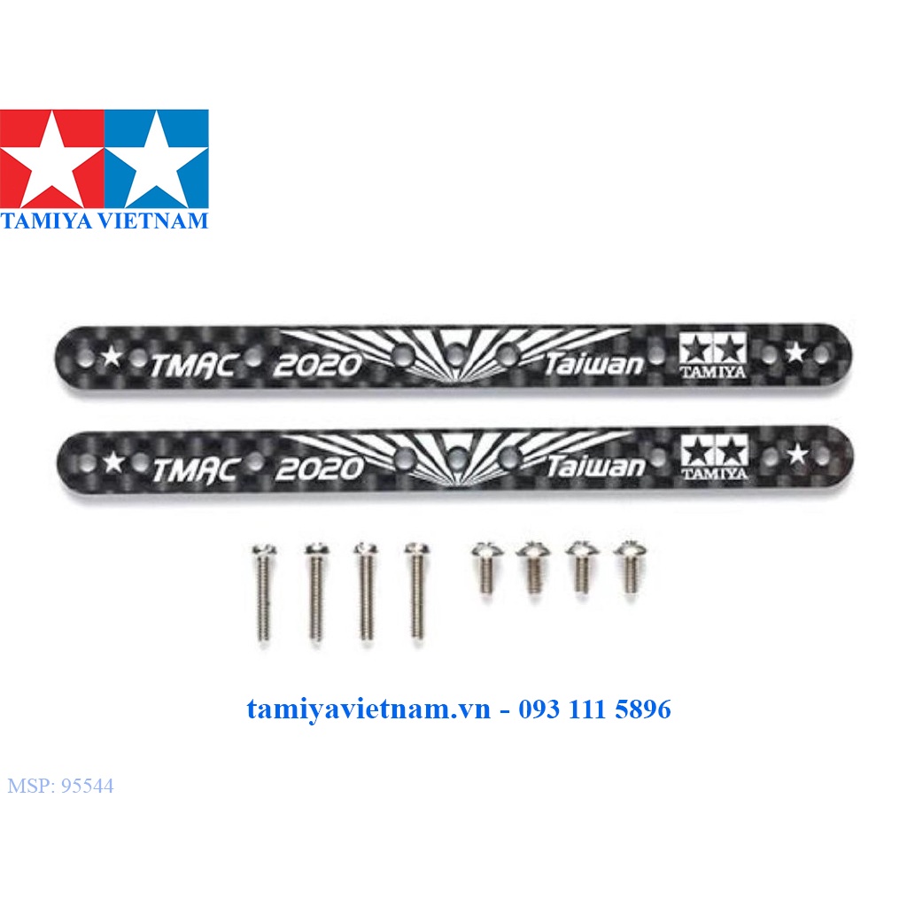 95544Phụ kiện mô hình xe đua lắp ráp Mini 4WD HG Carbron Reinforcing Plate Set (1.5mm) Asia Challenge TMAC 2020