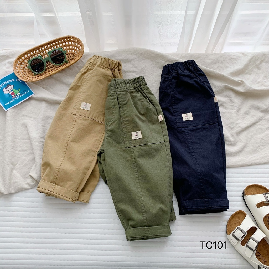 Quần thô baggy 4 túi Bernie siêu cá tính cho bé trai