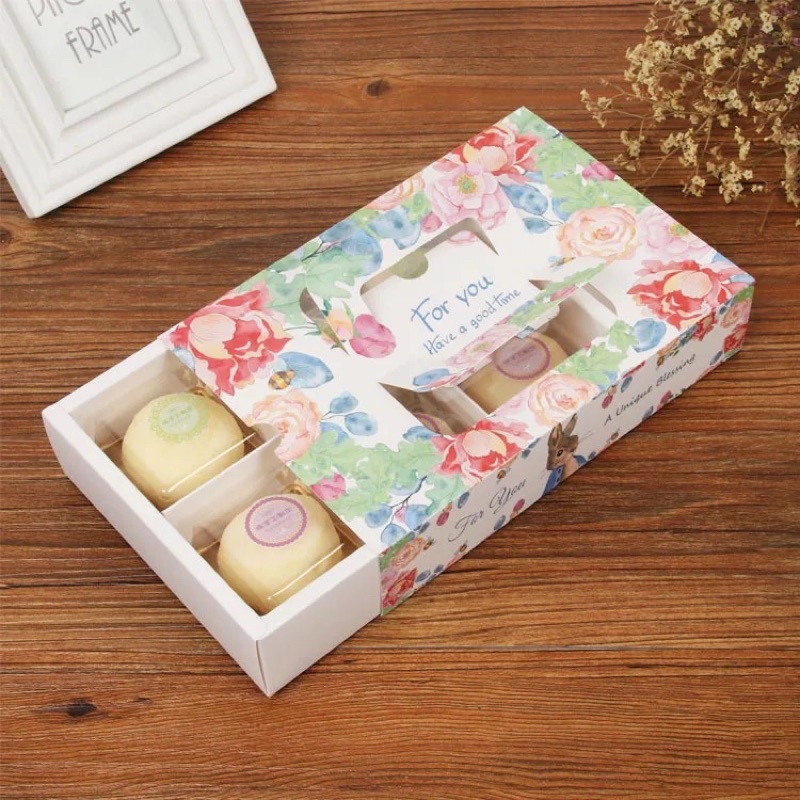 10 bộ vỏ hộp giấy 6 bánh 75gr( không kèm túi xách)