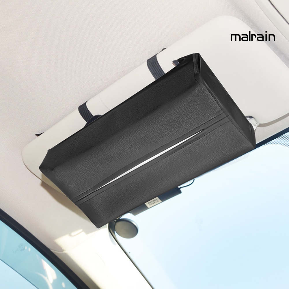 Hộp Da Đựng Khăn Giấy Tiện Lợi Cho Xe Hơi