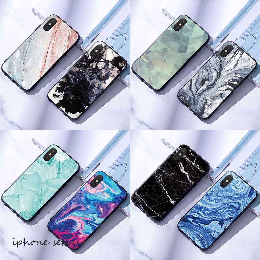 Ốp Điện Thoại Compatible for iPhone 6 6S 7 8 Plus X XR Đá Granit