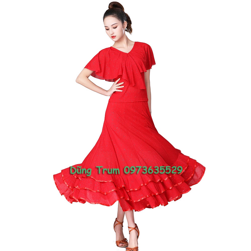 Váy khiêu vũ cao cấp phong cách Quý Bà cực đẹp - Dance Sport Lady Style